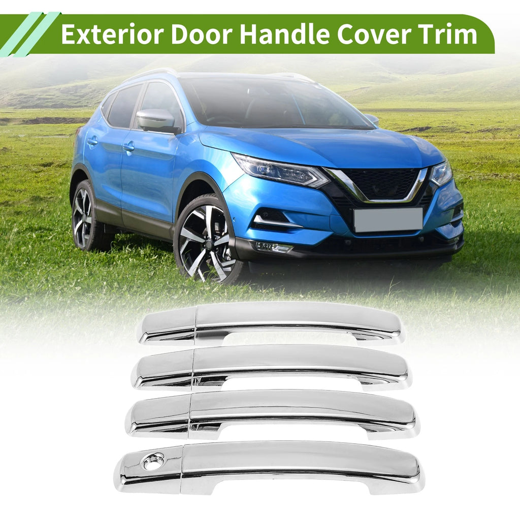 8Pcs Exterior Trim for Nissan Qashqai (2007–2013) Electroplating