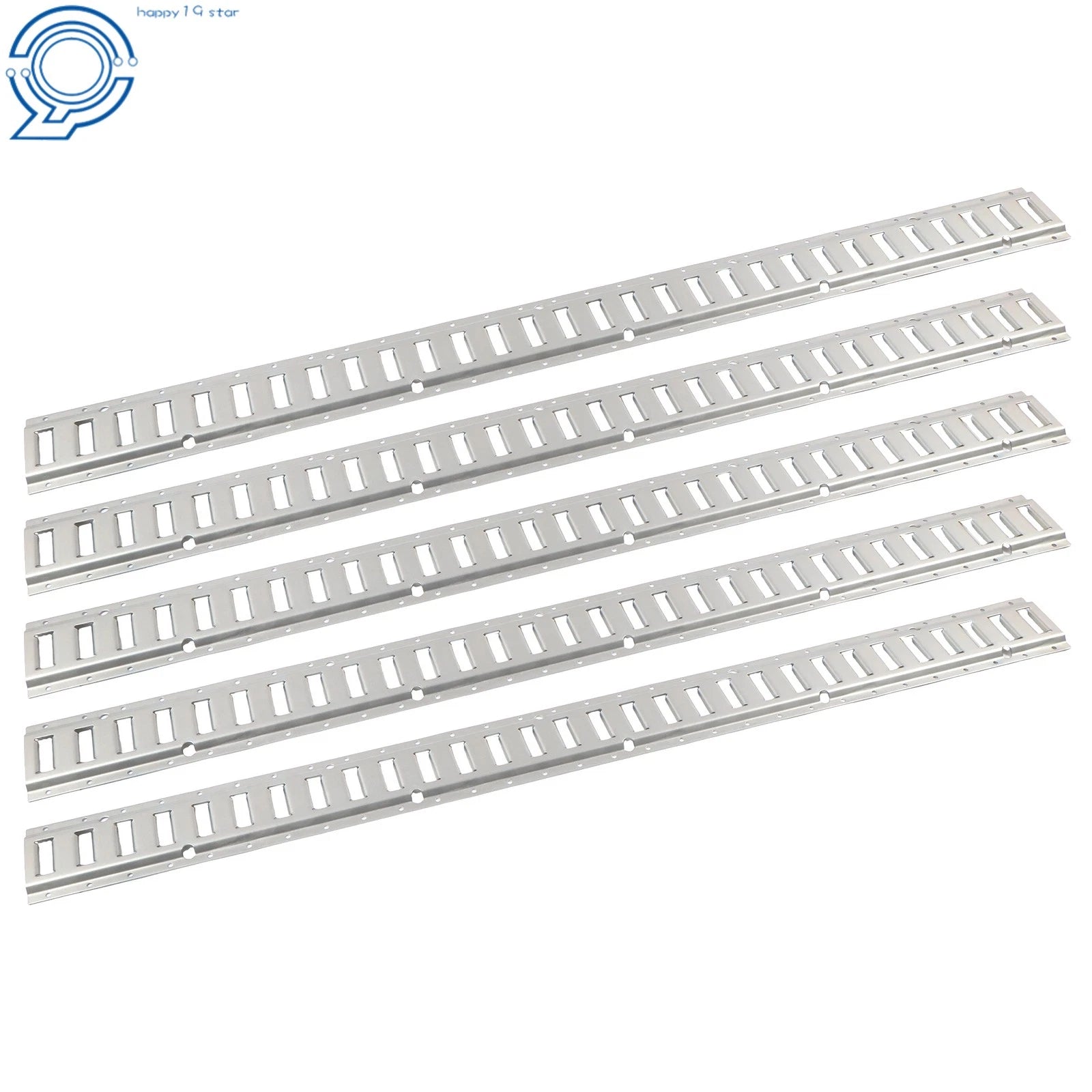 5 Pack 5' E Track Tie Down Rail Kit for RV Trailer Camper Truck