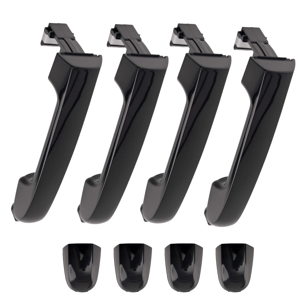 Set of 4 Exterior Door Handles for Hyundai Elantra (2006–2012) Black 82652-2H000