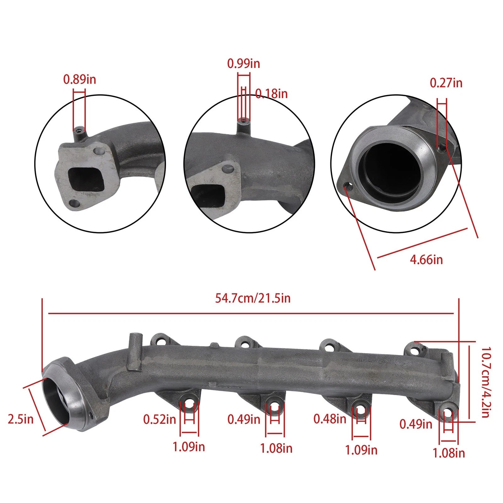 Right Exhaust Manifold for Ford F150 F250 F350 Super Duty (2011–2020)