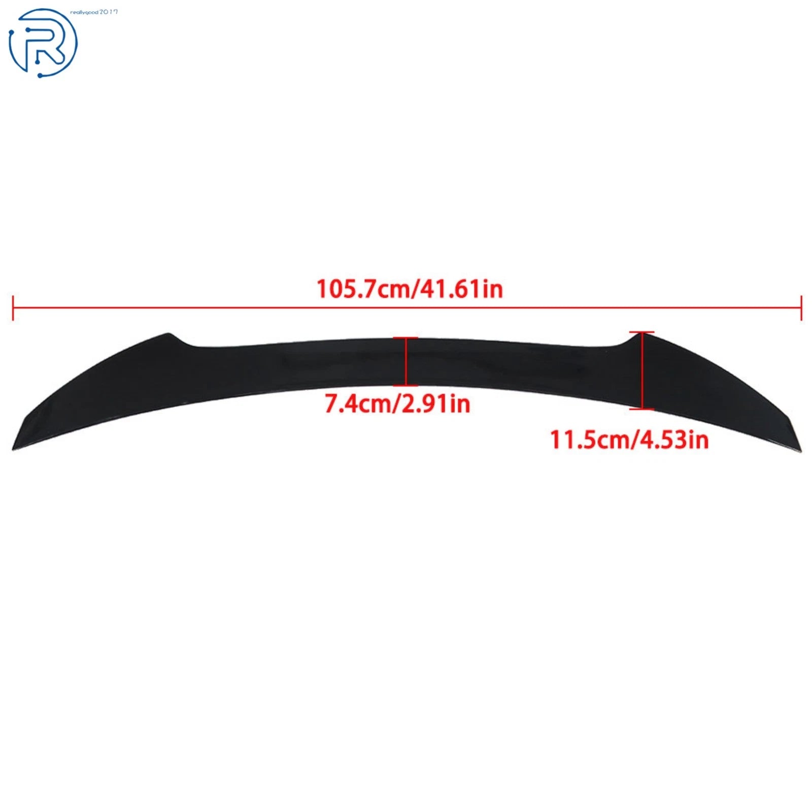 Glossy Black Rear Spoiler Wing for Honda Civic (2017-2021)