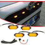 Set of 4 Raptor Style Amber LED Front Grill Lights for Toyota RAV4 (2019–2022)