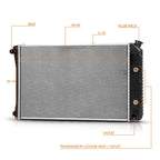 OE Style Aluminum Core Radiator DPI-730 for Chevy C/K Pickup Suburban (1973–1986)
