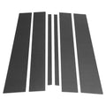6 Pcs Door Pillar Window Trim for Nissan Titan (2004–2015) Carbon Fiber Black