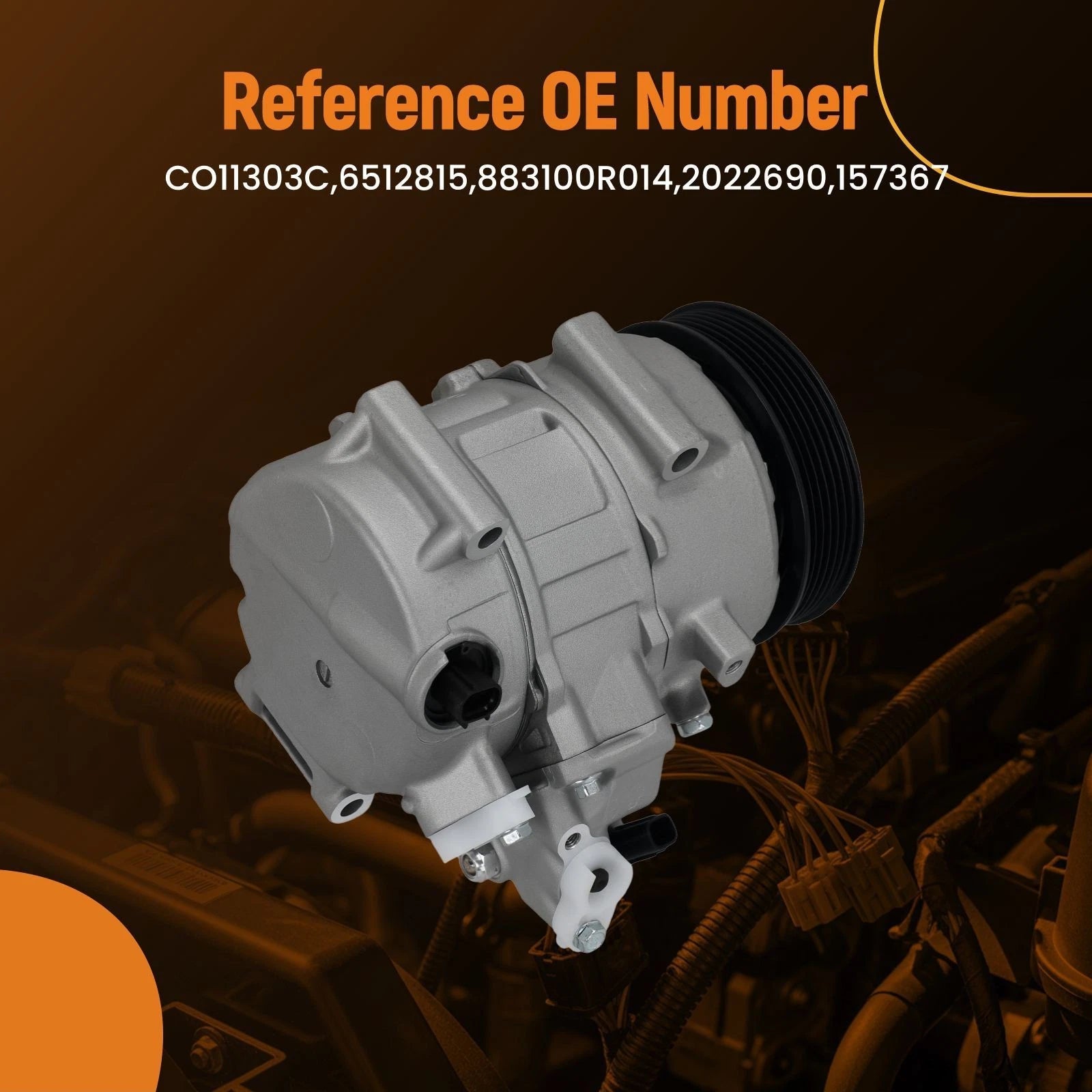 Air Conditioning Compressor for Toyota Camry (2012–2017) 883100R013 TSE17C