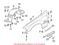 Front Fender Emblem for BMW (OEM 51137893023)