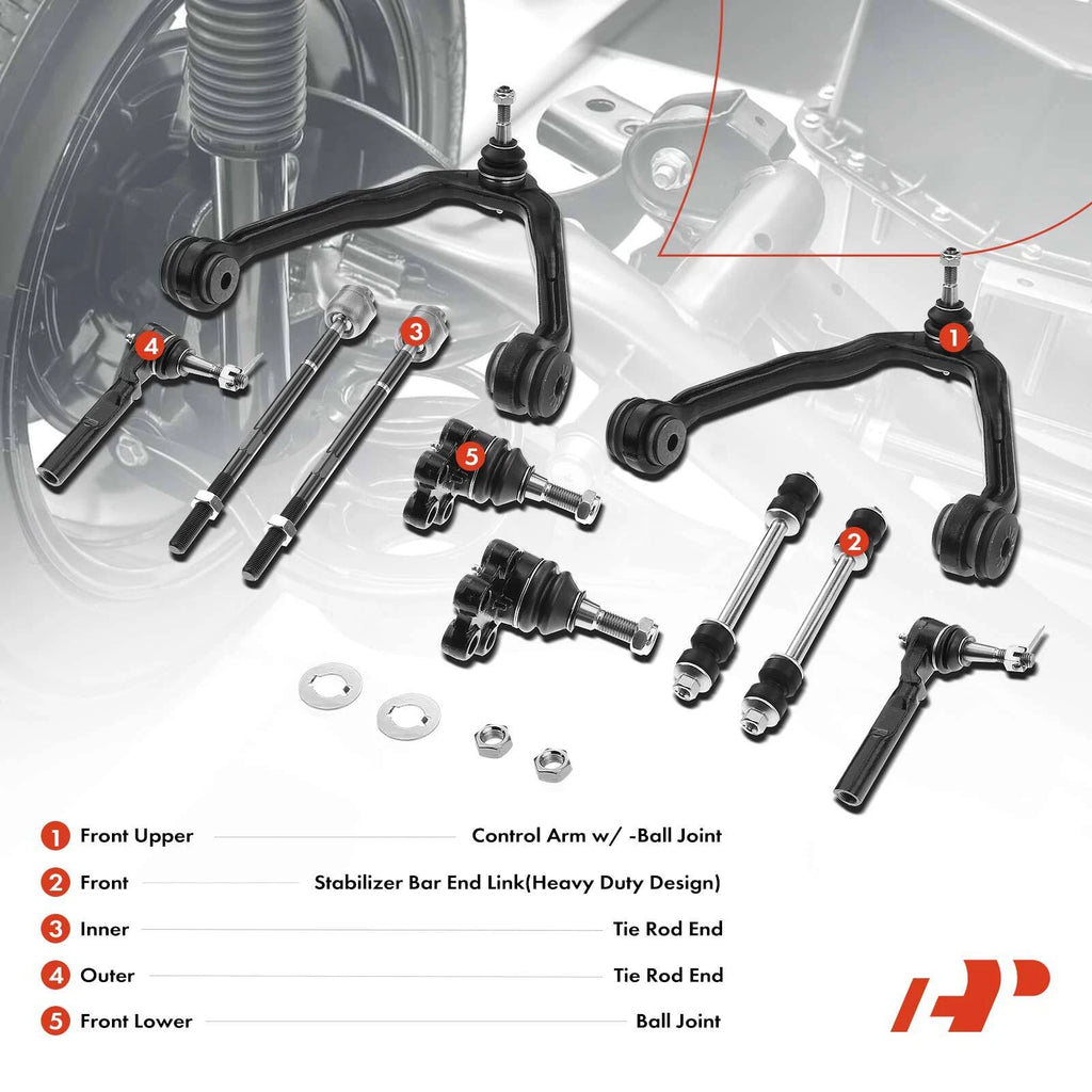 Set of 10 Front Upper Control Arm Ball Joints for Chevy GMC
