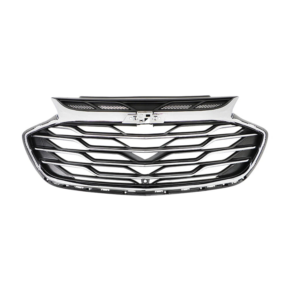Front Bumper Upper Grille for Chevrolet Cruze (2019) Black/Chrome Trim