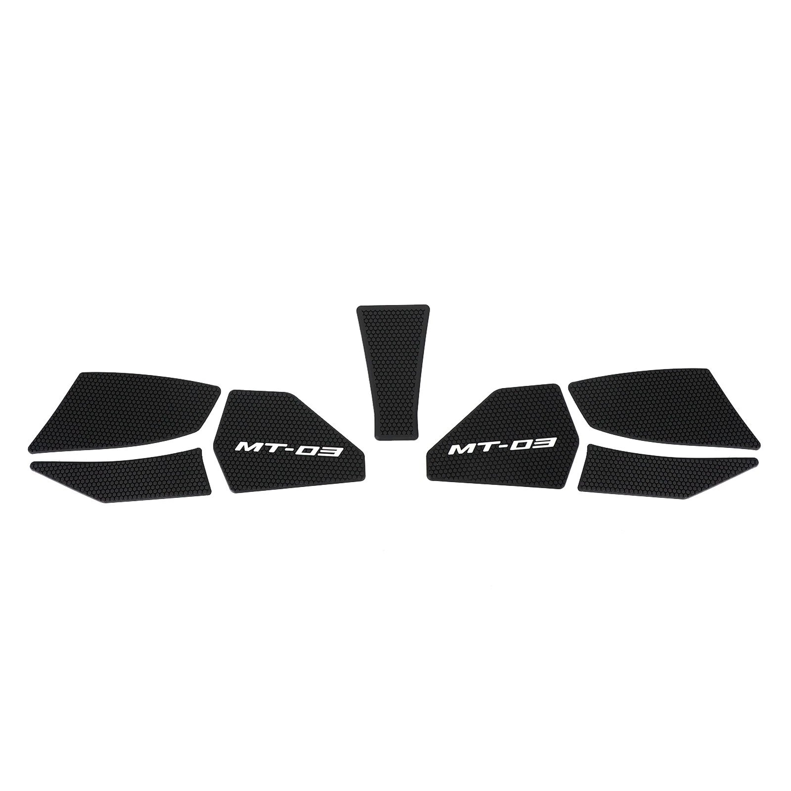 Black Side Tank Pads Grip Protectors for Yamaha MT-03 (2020–2022)