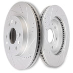 Set of 4 Drilled Rotors & Brake Pads for Chevy GMC Silverado Sierra 1500 Tahoe