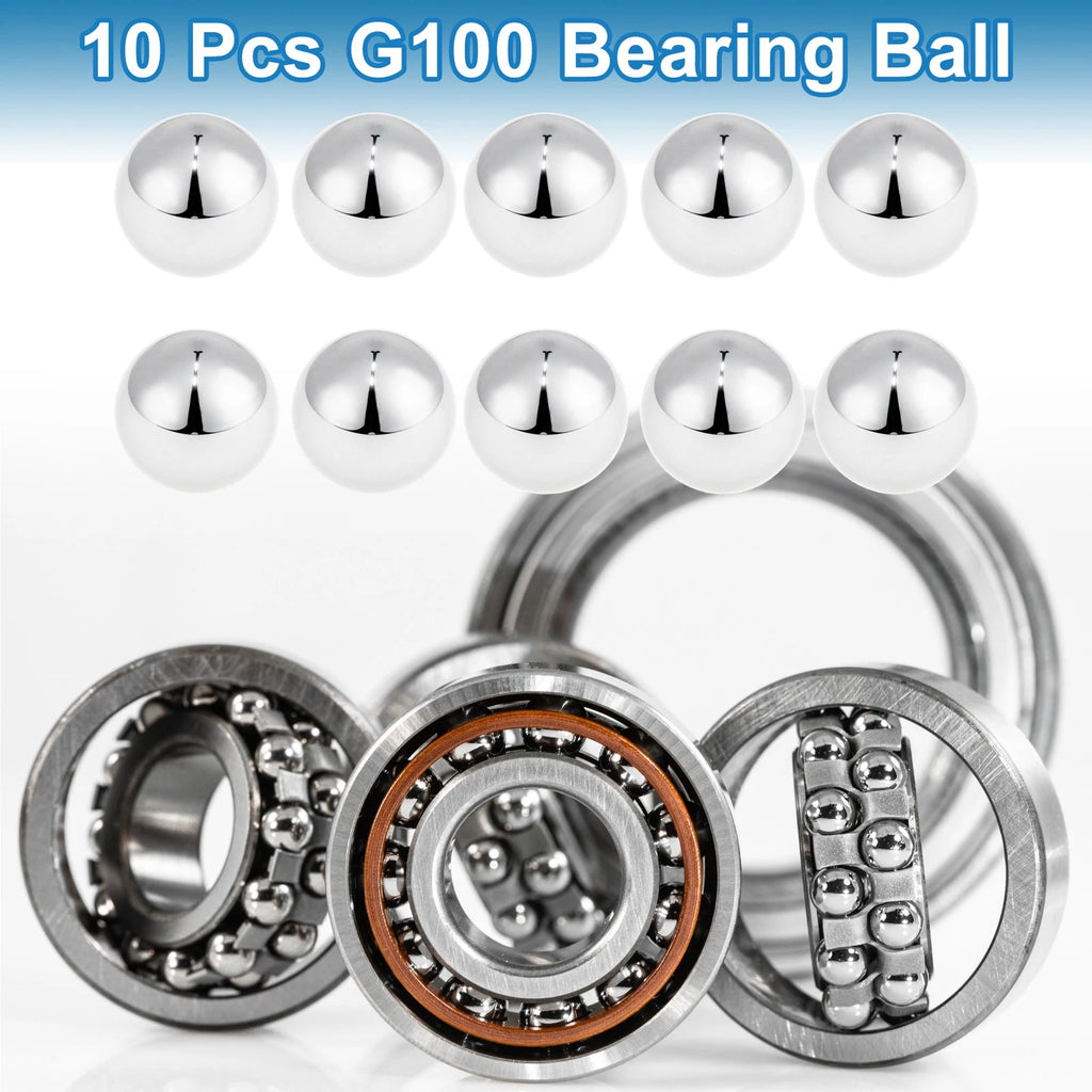 10 Pcs 17.5mm G100 Precision Ball Bearings for Various Applications
