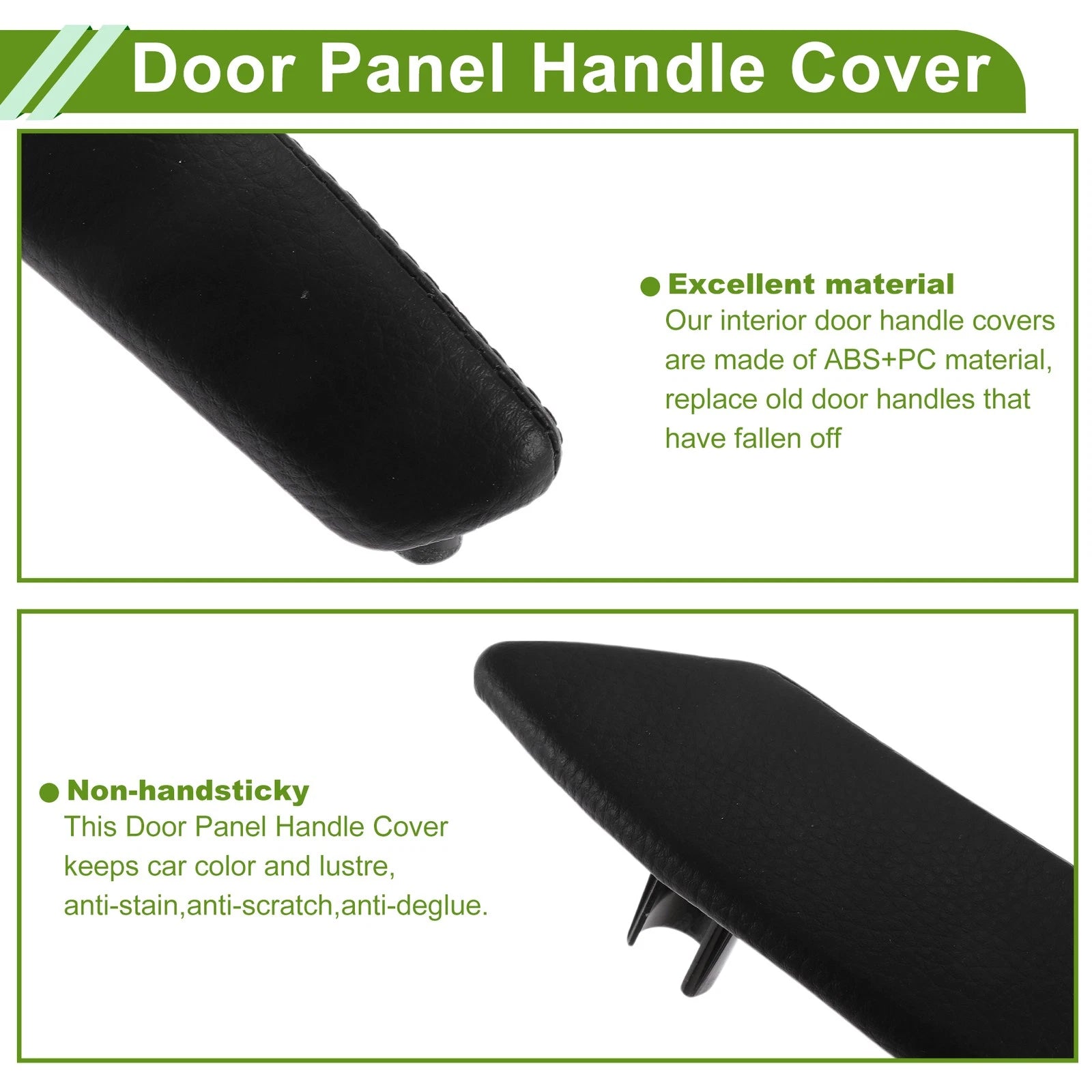 Door Panel Handle Pull Trim Cover for BMW X5 (2008–2013) No. 51416970235 Black