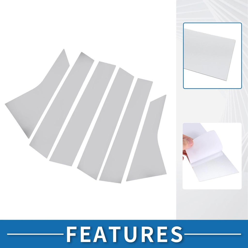 Set of 6 Chrome Pillar Window Trim Covers for Honda Accord (2018–2022)