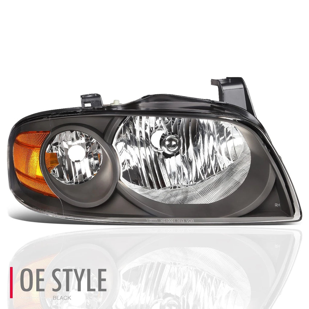 Passenger Right Side Headlight for Nissan Sentra (2004–2006) NI2503151 Black