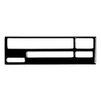CD Button Panel Cover Trim for BMW 3 Series E36 (1994-1996)