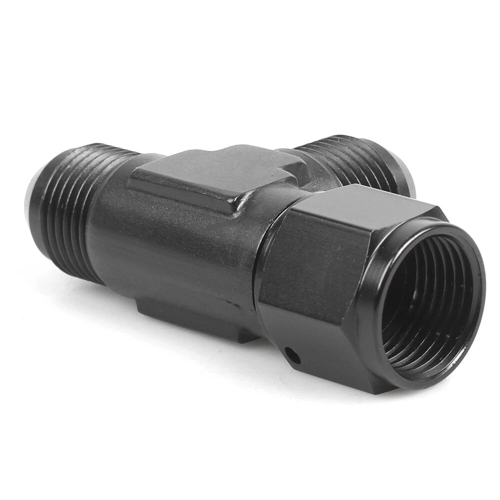3-Way Tee Fitting Adapter for AN4 AN6 AN8 AN10 AN12 (Black)