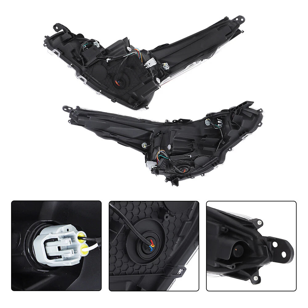 Set of 2 Projector Headlight Assemblies for Toyota Prius (2019–2022)