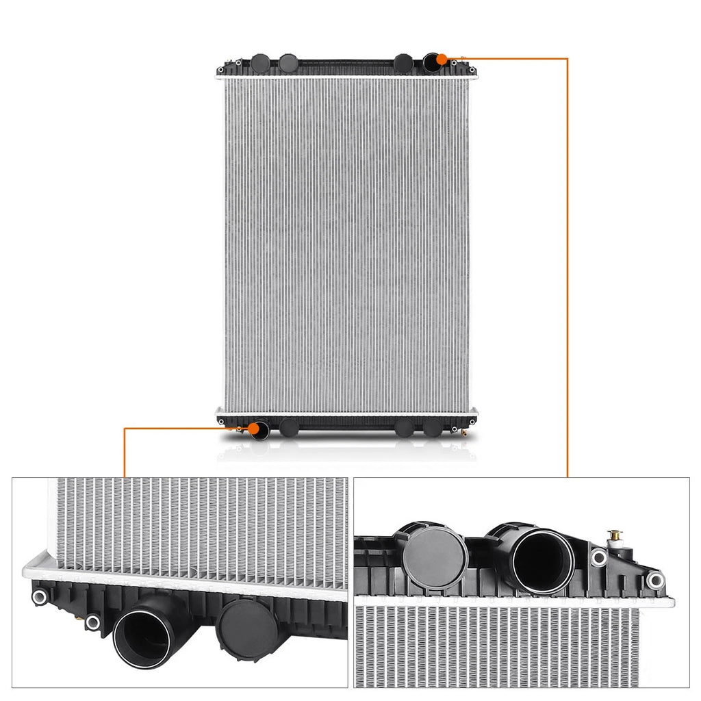 OE Style Aluminum 2-Row Radiator for Freightliner Century Class/Columbia (2003–2007)