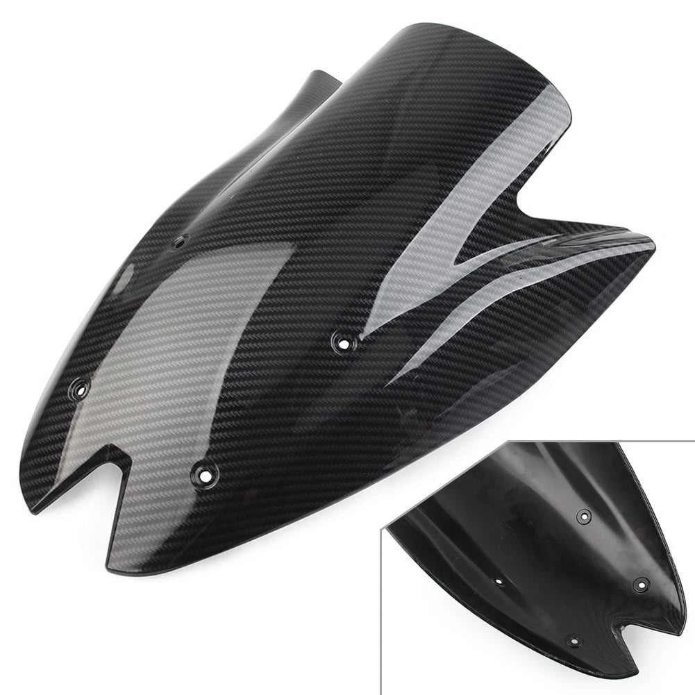 Windshield Windscreen Shield for Kawasaki Z1000 ABS (2010–2013) Carbon Fiber Black