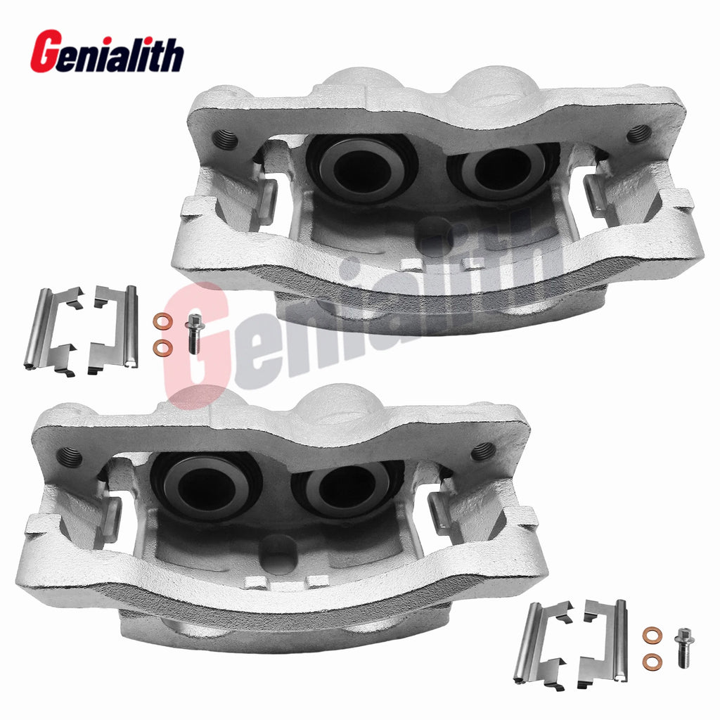 Pair Front Brake Calipers w/ Bracket for Chevrolet Silverado GMC Sierra