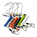 Spiral Spring Coil Lanyard with Flow Hook for Scuba Diving (316 SS)