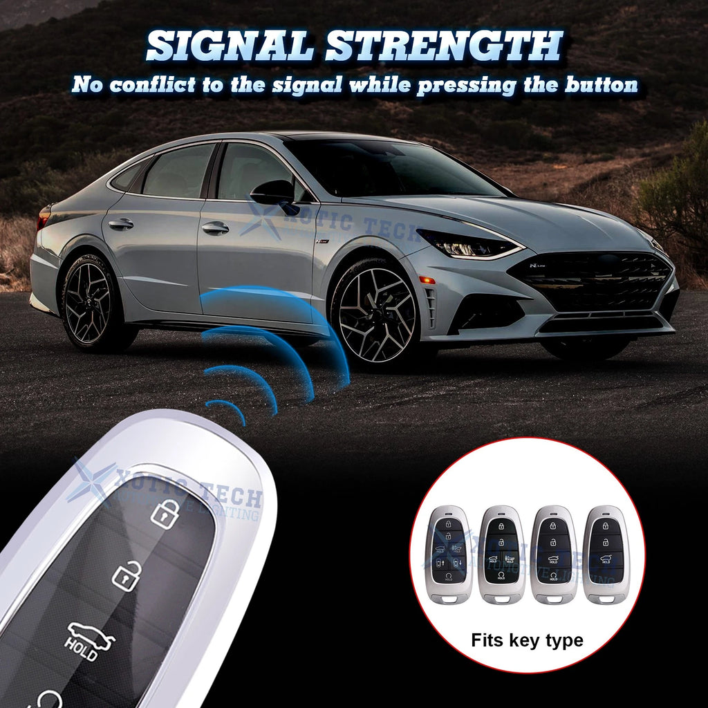 Soft TPU Smart Key Fob Cover Chain for Hyundai (2011-2024)