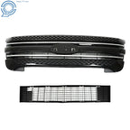 Front Bumper Upper Grille Assembly for Ford Explorer (2011–2015) Glossy Black