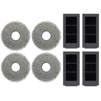 Coarse Floor Cleaning Cloths & Black Filter Mesh for Ecovacs X5