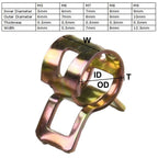 Set of 50 Spring Clip Hose Pipe Fasteners for Various Applications (5mm-9mm)