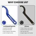 2X Steel Coilover Adjustment Wrench for Universal Suspension Tool (3 Inch)