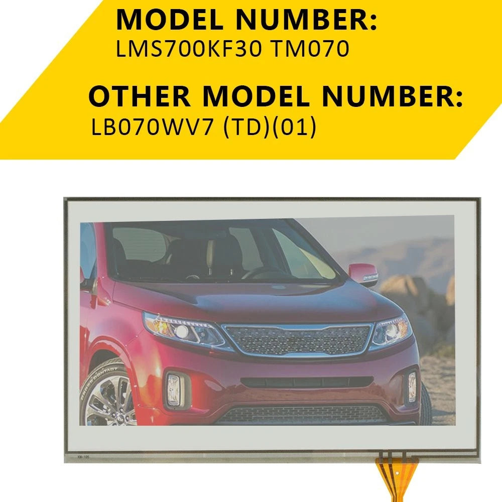 7" Touch Screen Glass Digitizer for Hyundai Sonata Veloster (2013–2016)