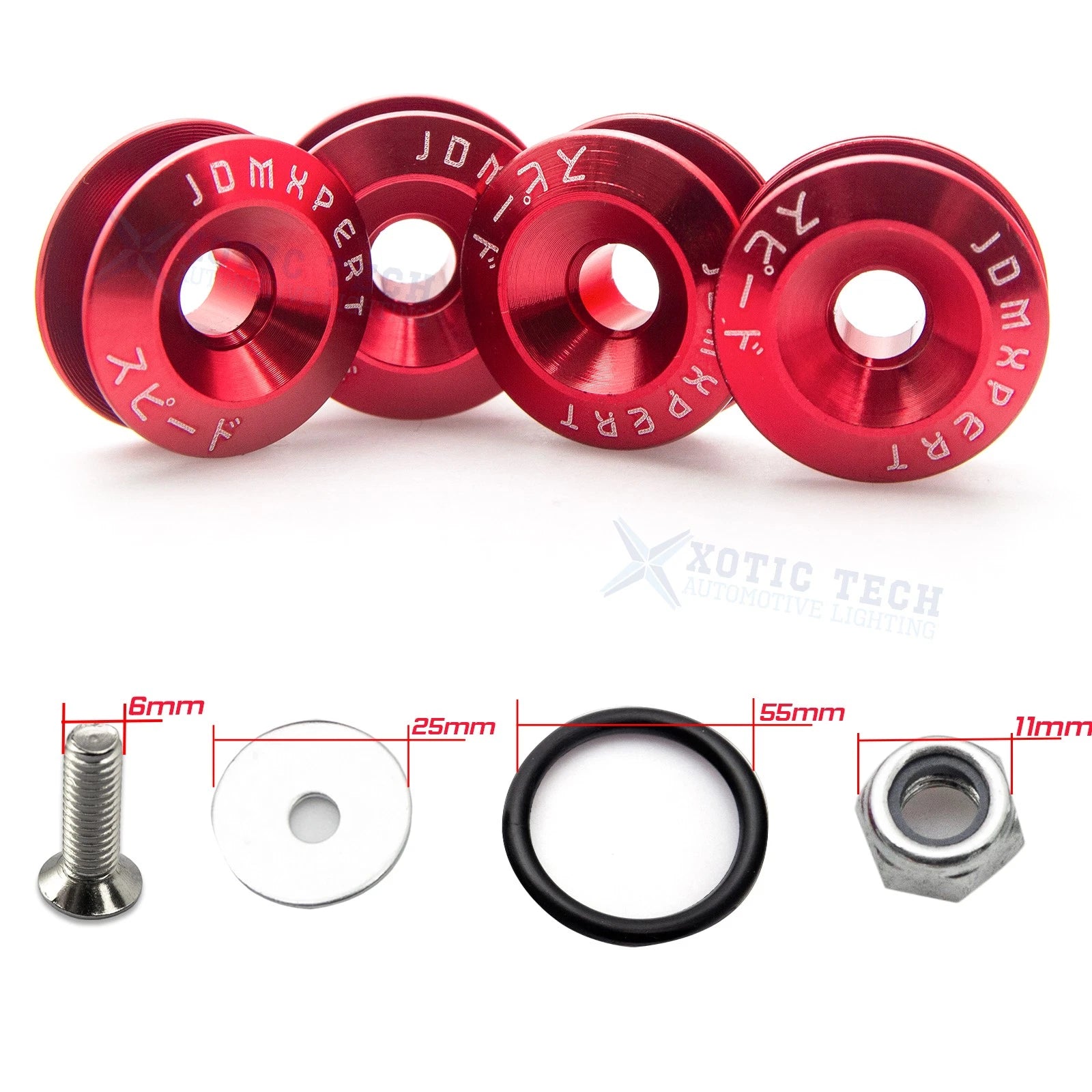Red Tow Hook License Plate for Audi TT (2006-2014)