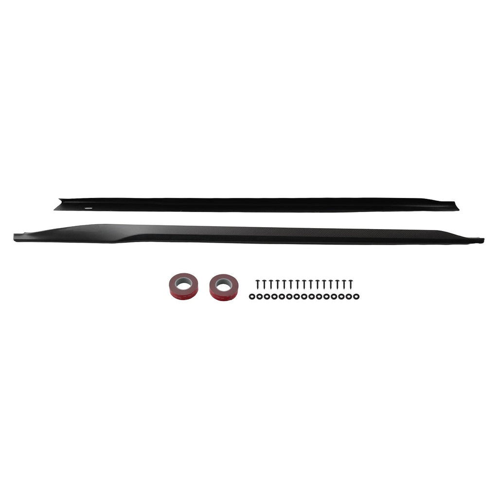 Side Skirt Extension for Ford Mustang Dark Horse/GT Premium (2024–2025) Carbon Fiber