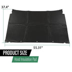Hood Insulation Pad for Caprice Impala (1991–1996) Black Fiberglass