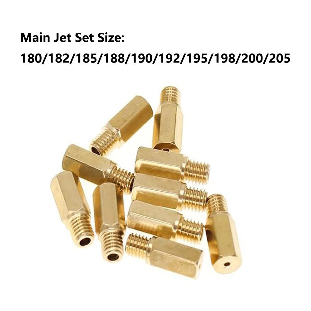 10pcs Carb Main Jet 180-205 for PWK PE OKO KOSO