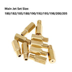 10pcs Carb Main Jet 180-205 for PWK PE OKO KOSO