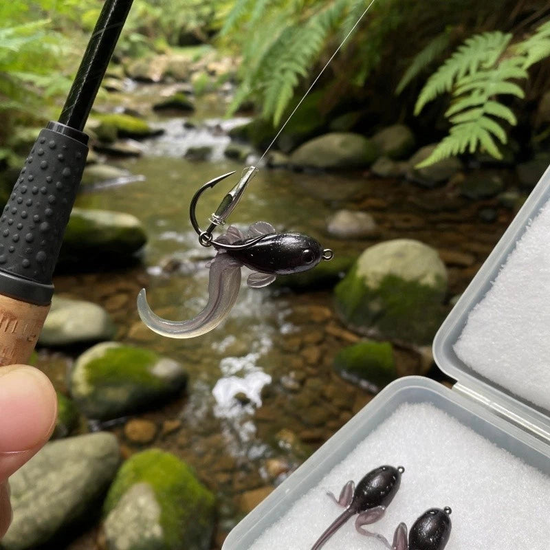 10X Robotic Tadpole Lure for Bass and Blackfish (Floating Topwater)