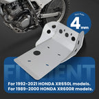 Skid Plate for Honda XR600R (1989–2000) & XR650L (1992–2025) Aluminum