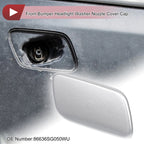 Front Right Washer Nozzle Cover Cap for Subaru Forester (2013–2015) Silver Tone