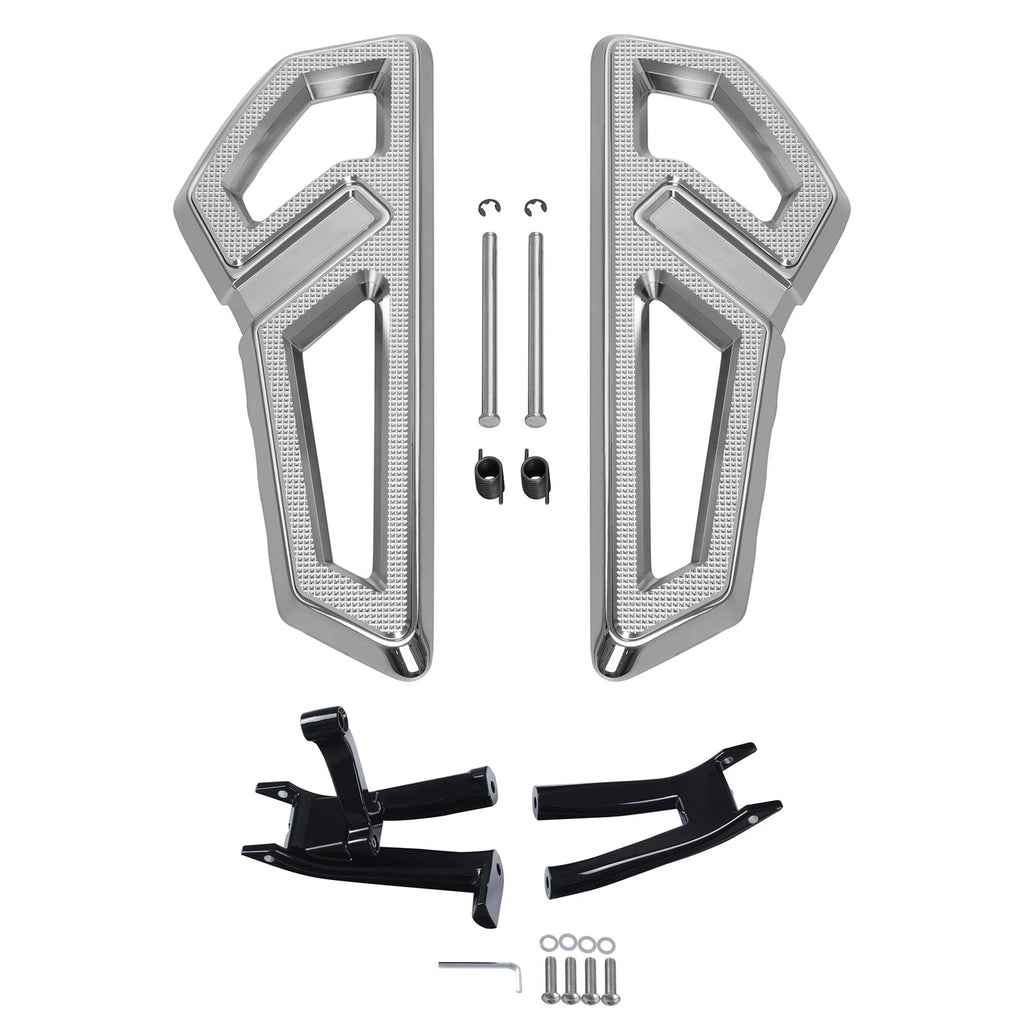 Driver Rider Footboards & Mount Bracket for Harley Softail FLSL FLHC (2018–2025)