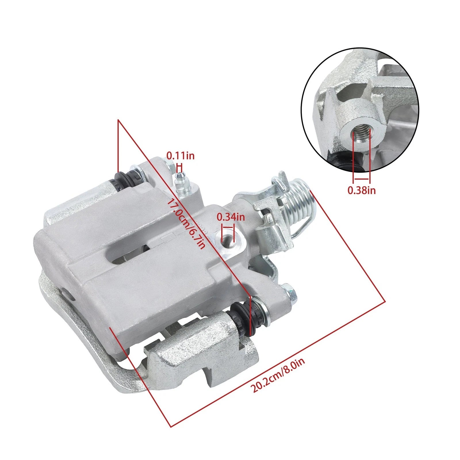 Rear Right Brake Caliper with Bracket for Chevrolet Impala (2012–2013)