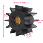Flexible Impeller Raw Water Pump for JMP 8101-01 DJ 087-1201 (Replacement)