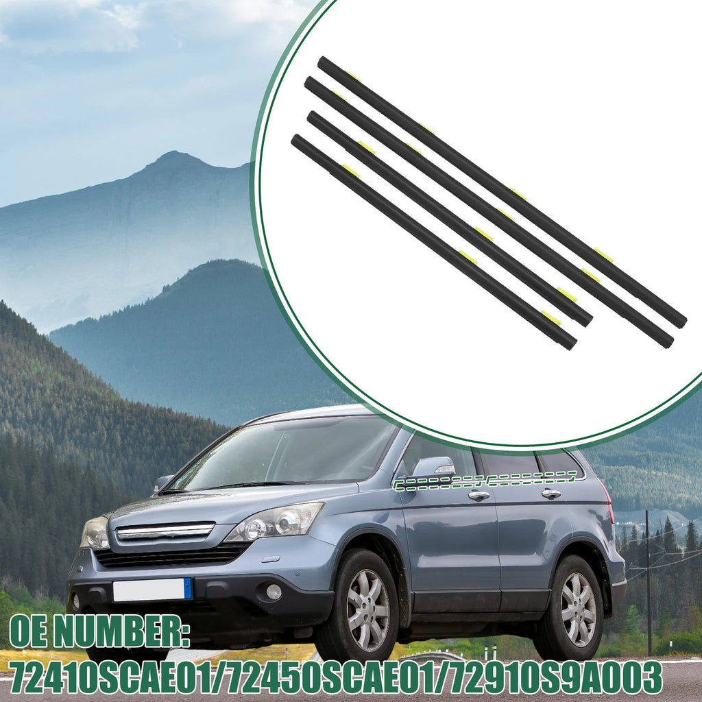Set of 1 Window Weatherstrip for Honda (No. 72410SCAE01/72450SCAE01)