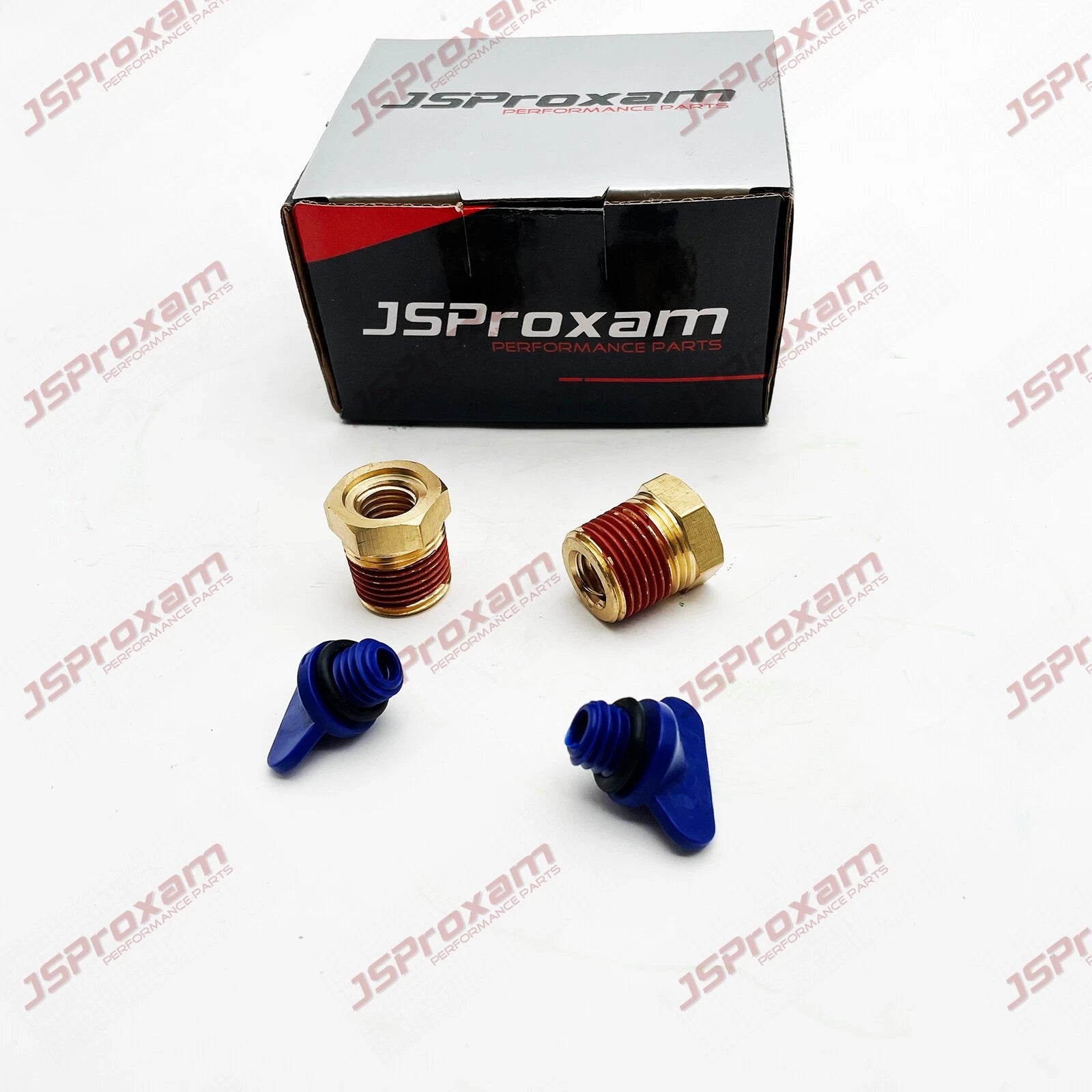 2X Blue Manifold Drain Plug Kit for GM Volvo Penta (RO: 479956)
