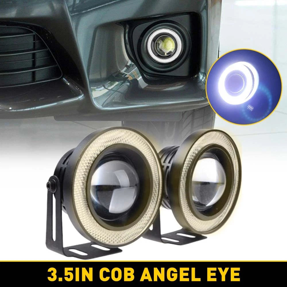 2X 3.5 Inch Round LED Fog Driving Light Spot Lamp for