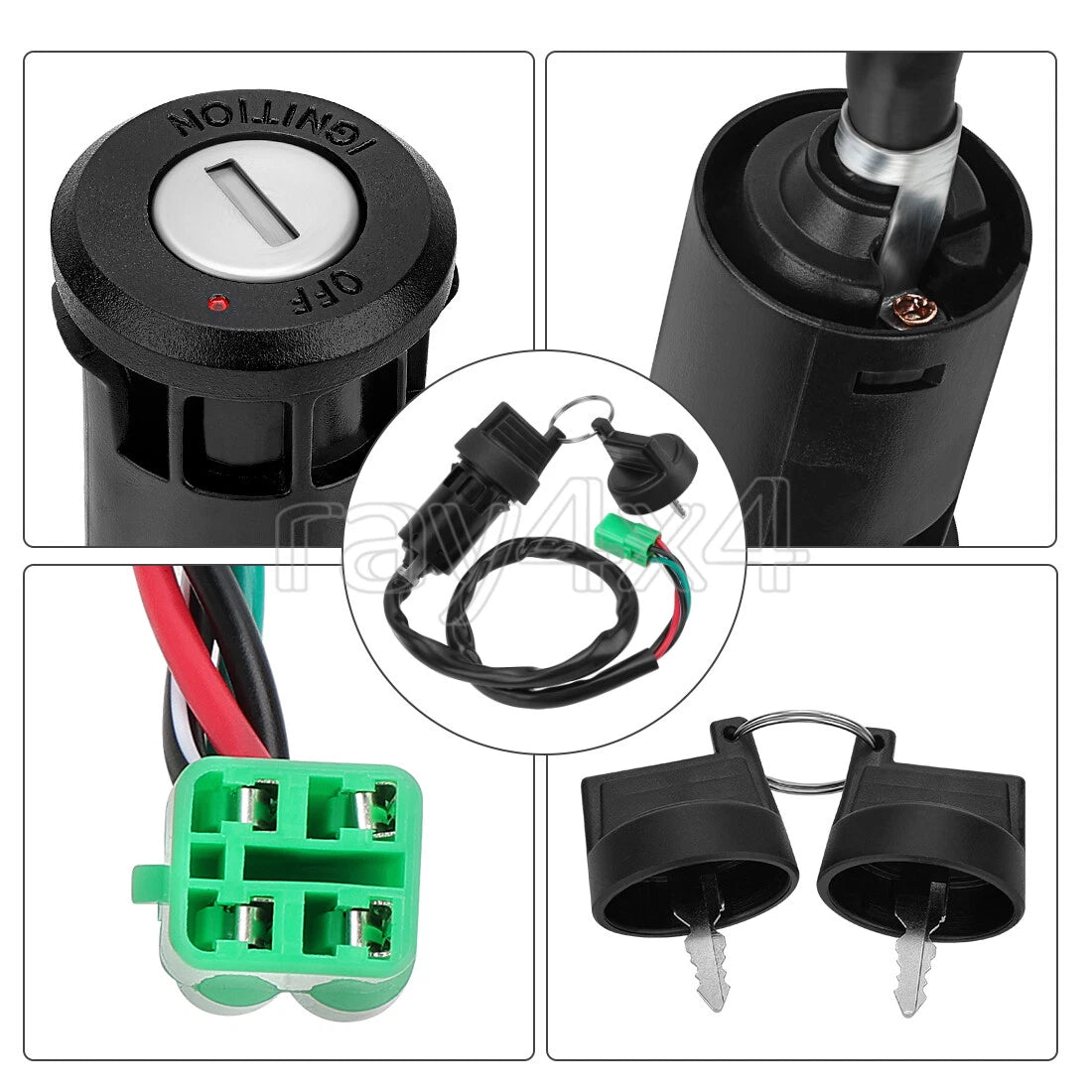 Ignition Key Switch for Honda Sportrax TRX400EX (2005–2008) 35100-HP1-003