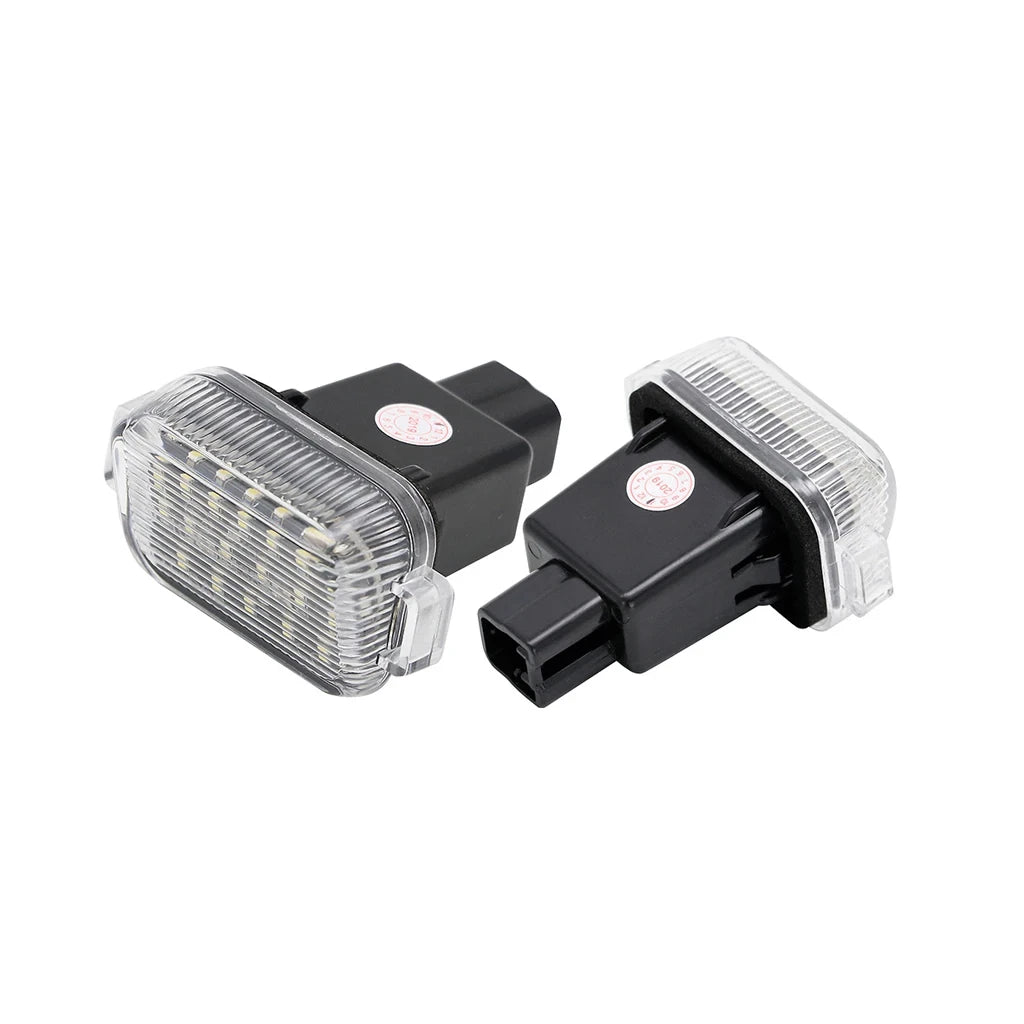 2X White LED License Plate Lamp for Mazda6 Mazda3 Hatchback (2014–2020)