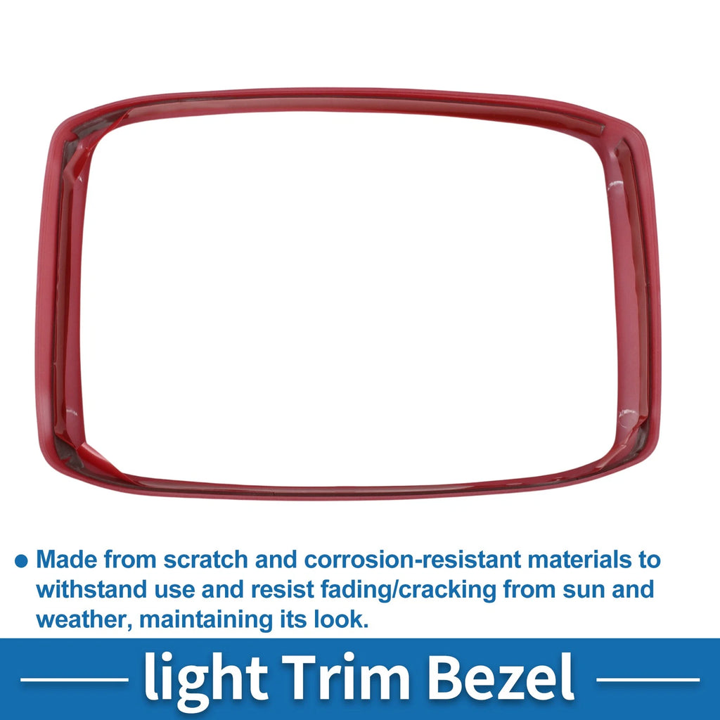 Rear Row Headlight Trim Bezel for Toyota Tundra (2014–2021) Red