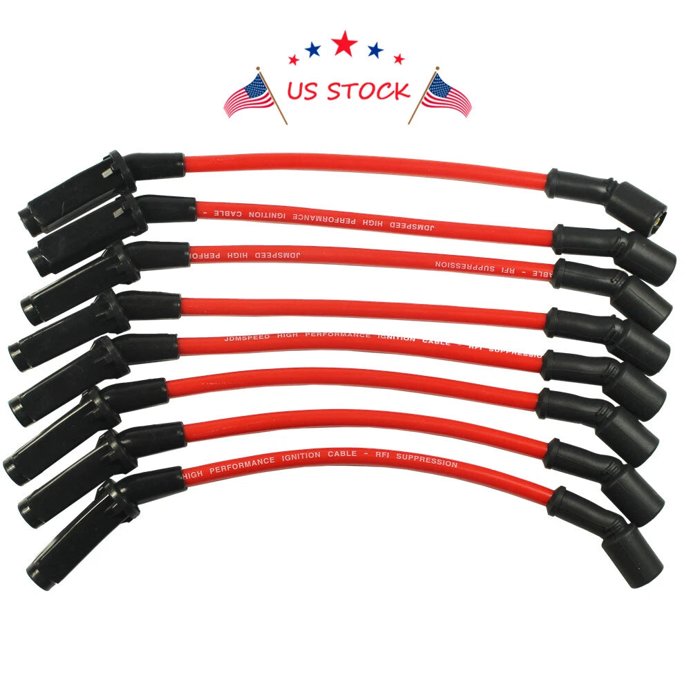 Set of 8 Spark Plug Wires for Chevy GMC LS1 Vortec (1999–2006)