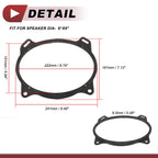 2X Speaker Spacer Ring Adaptor for Toyota Corolla (2009–2013) 6"x9"